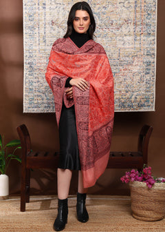 Firosh Women Kani Shawl with Embroidery work