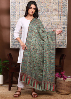 Firosh Women Faux Pashmina Kani Kashmiri Shawl