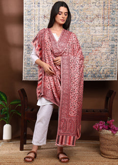 Firosh Women Faux Pashmina Kani Kashmiri Shawl