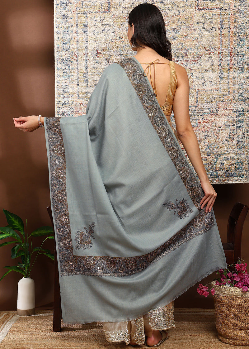 Firosh Women Border Nalki Embroidered Shawl