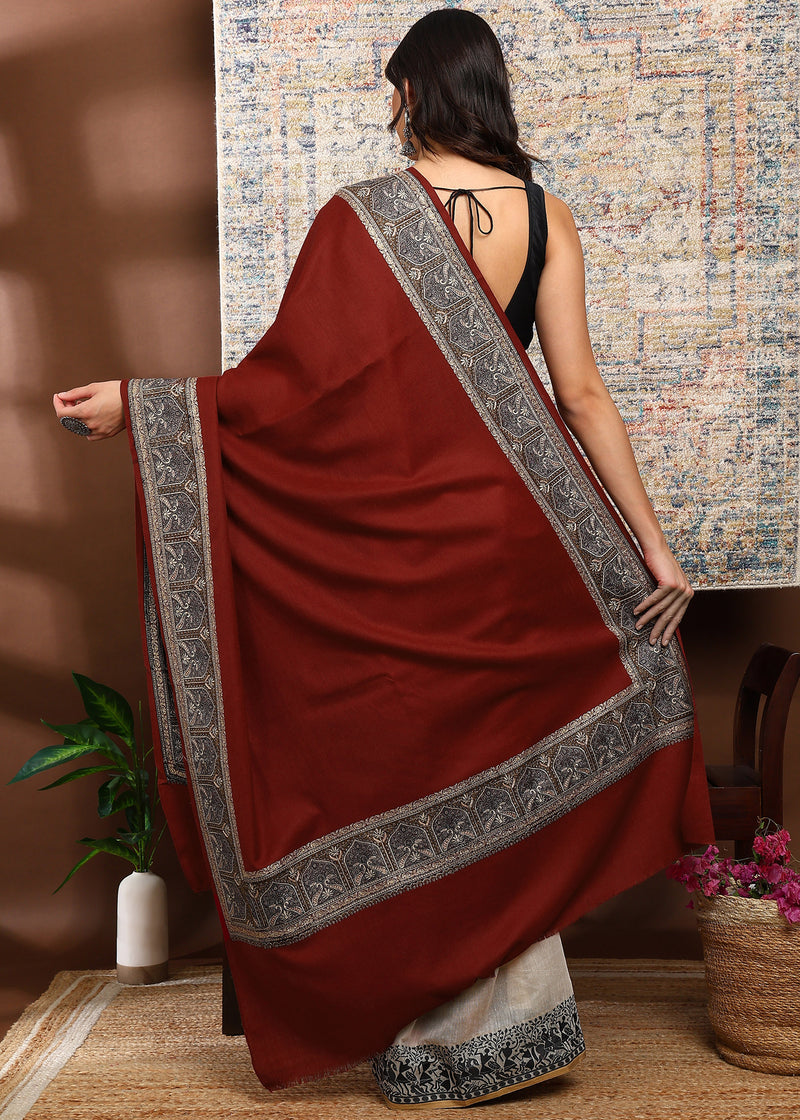 Firosh Women Nalki Embroidered Shawl