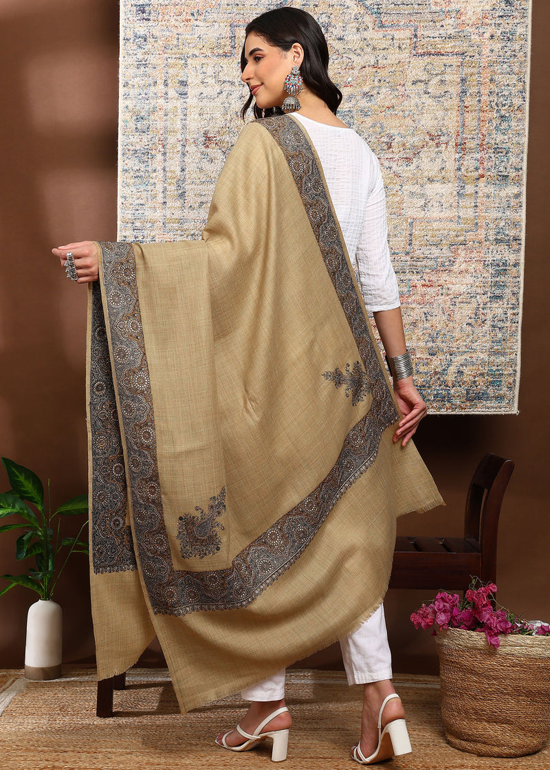 Firosh Women Border Nalki Embroidered Shawl