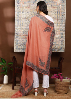 Firosh Women Border Nalki Embroidered Shawl