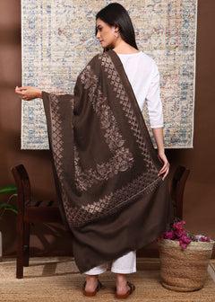 Firosh Women's Embroidered Stole with Swarovski Embellishments