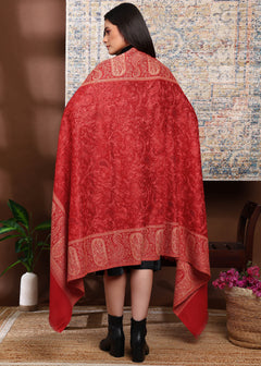 Firosh Women Kani Shawl with Embroidery work