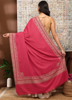 Firosh Women's Premium Kani Kashmiri Shawl with Swarovski Embellishments