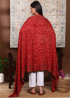 Firosh Women Faux Pashmina Kani Kashmiri Shawl