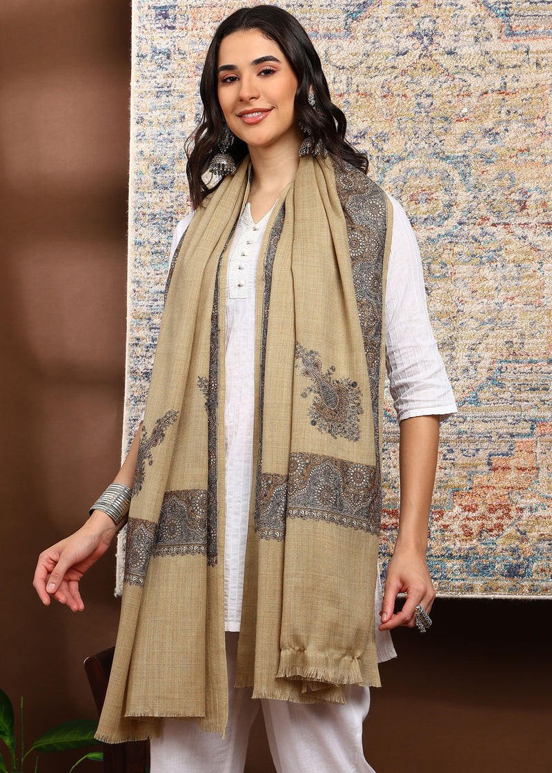 Firosh Women Border Nalki Embroidered Shawl