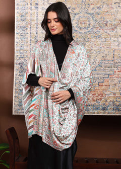 Firosh Women Faux Pashmina Kani Kashmiri Shawl
