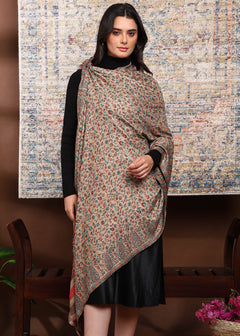 Firosh Women Faux Pashmina Kani Kashmiri Shawl
