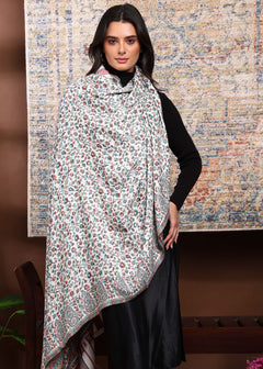 Firosh Women Faux Pashmina Kani Kashmiri Shawl
