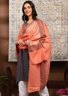 Firosh Women Kani Shawl with Embroidery work