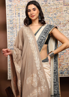 Firosh Women Border Embroidered Stole