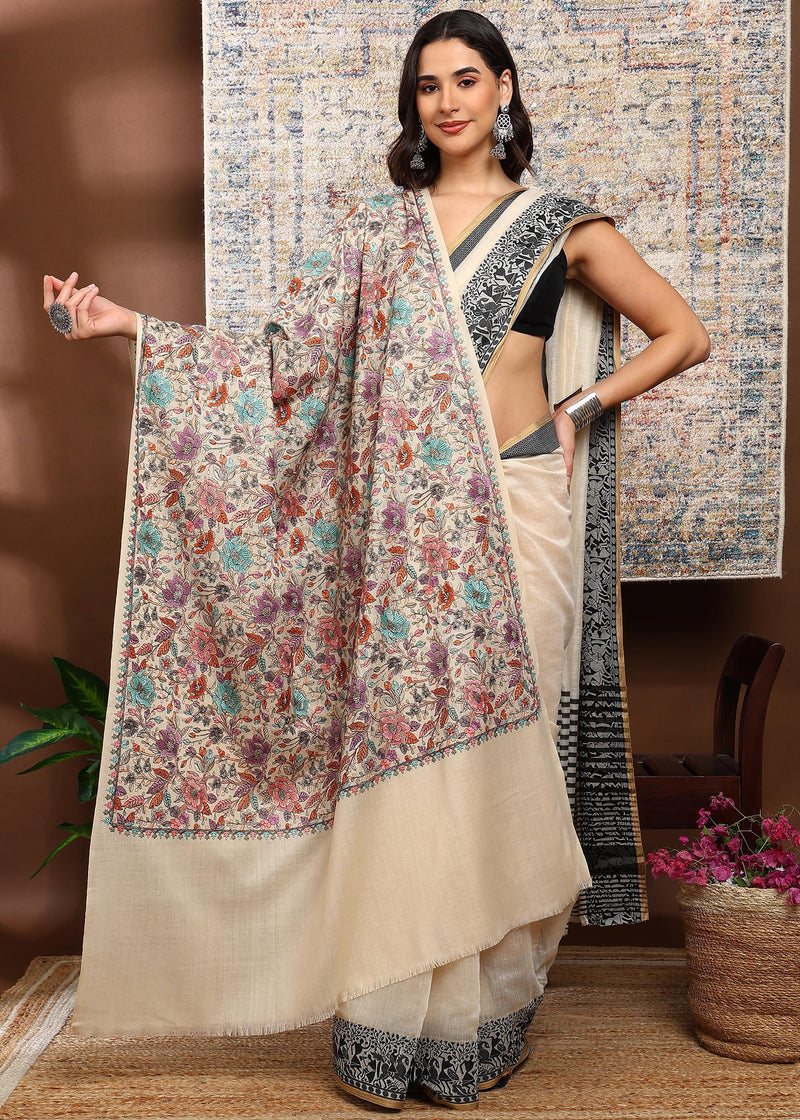 Firosh Women Nalki Embroidered Shawl