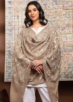 Firosh Women's Embroidered Stole with Swarovski Embellishments