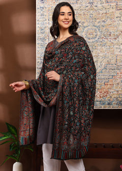 Firosh Women Faux Pashmina Kani Kashmiri Shawl