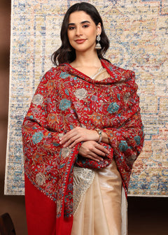 Firosh Women Nalki Embroidered Shawl