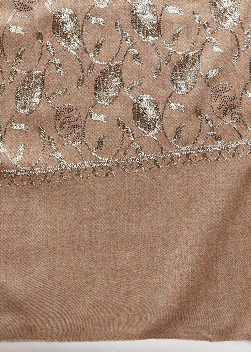 Firosh Women's Embroidered Stole with Swarovski Embellishments