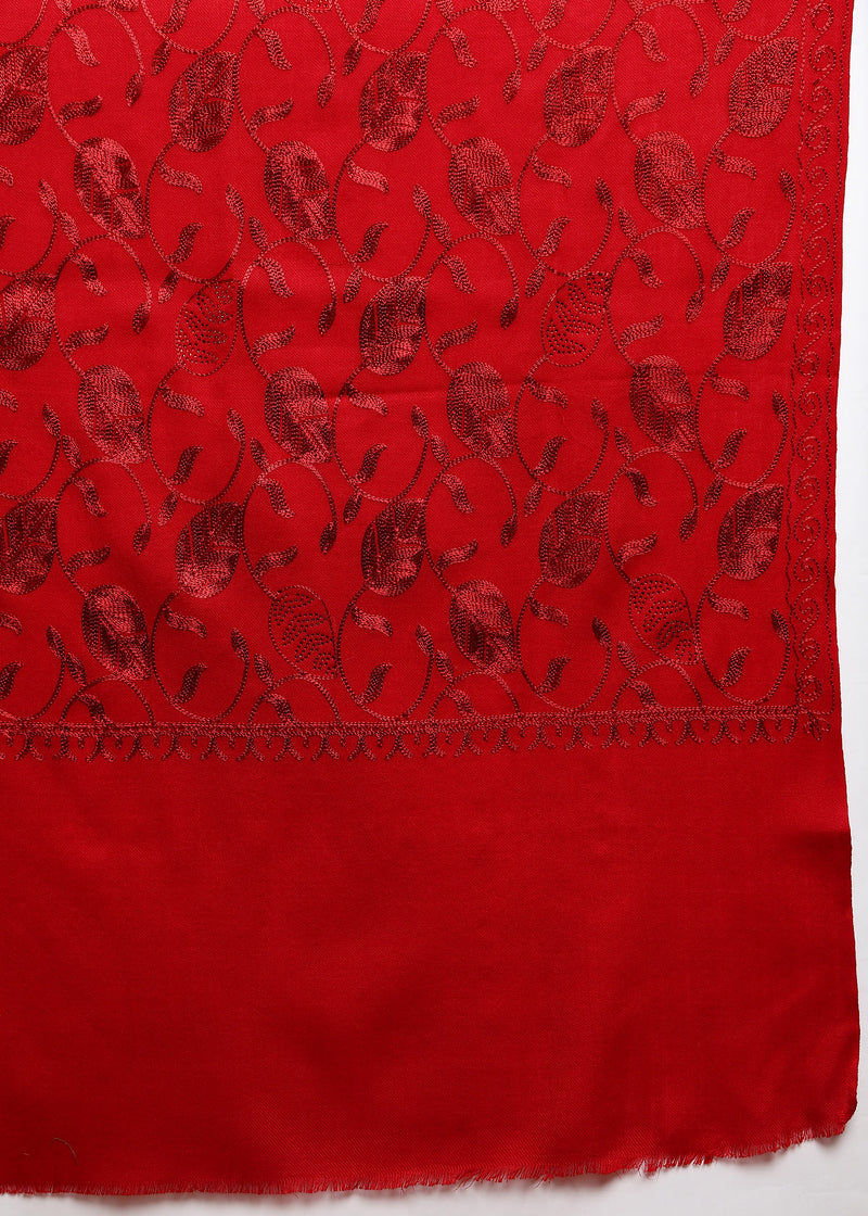 Firosh Women's Embroidered Stole with Swarovski Embellishments