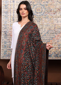 Firosh Women Faux Pashmina Kani Kashmiri Shawl