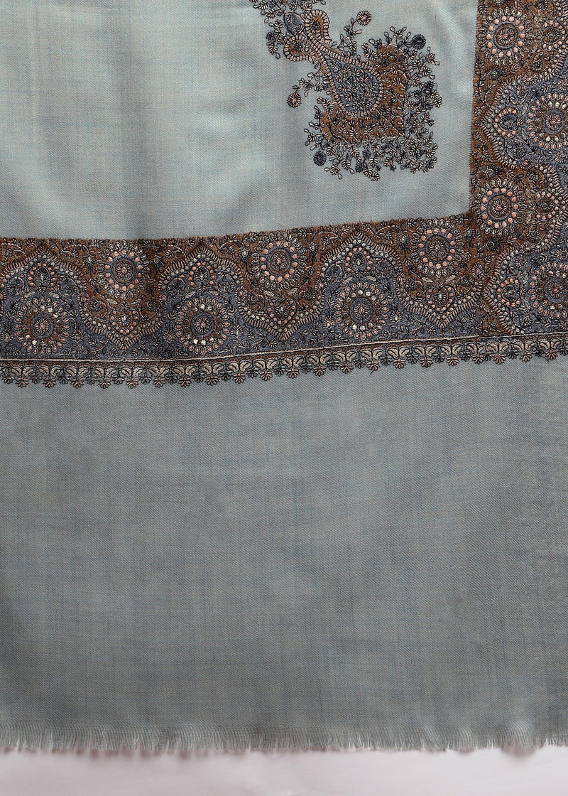 Firosh Women Border Nalki Embroidered Shawl