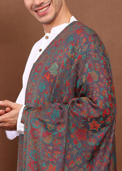 Firosh Men Faux Pashmina Kani Kashmiri Shawl
