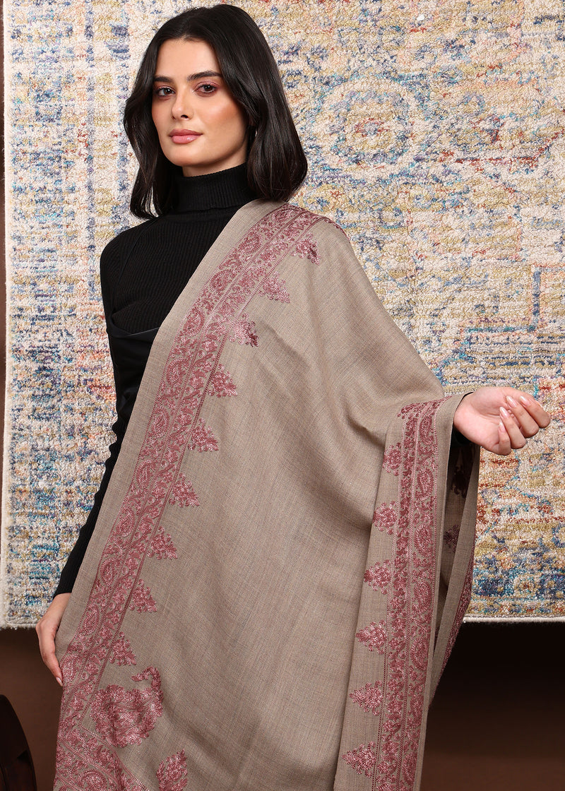 Firosh Women Border Embroidered Stole