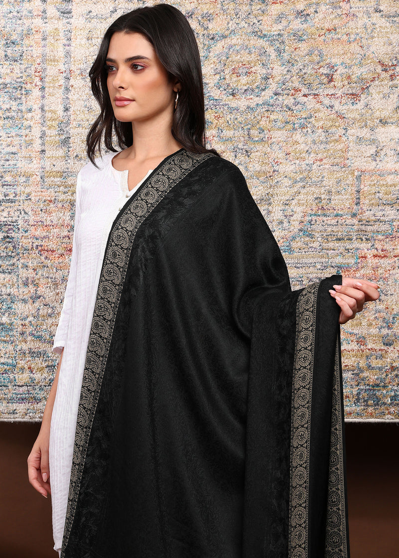 Firosh Women Kani Shawl with Embroidery work