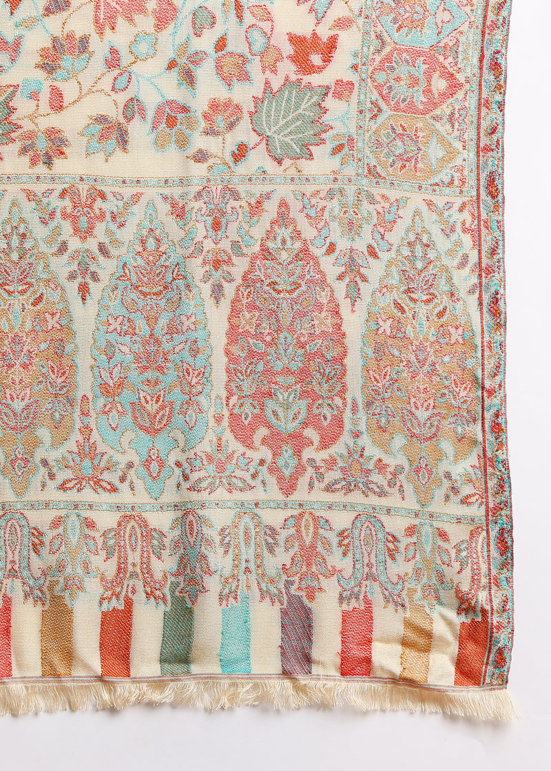 Firosh Men Faux Pashmina Kani Kashmiri Shawl