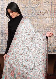 Firosh Women Faux Pashmina Kani Kashmiri Shawl