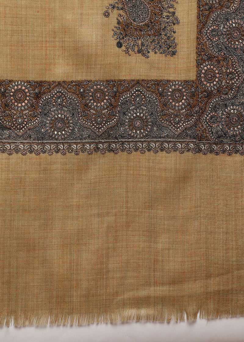 Firosh Women Border Nalki Embroidered Shawl