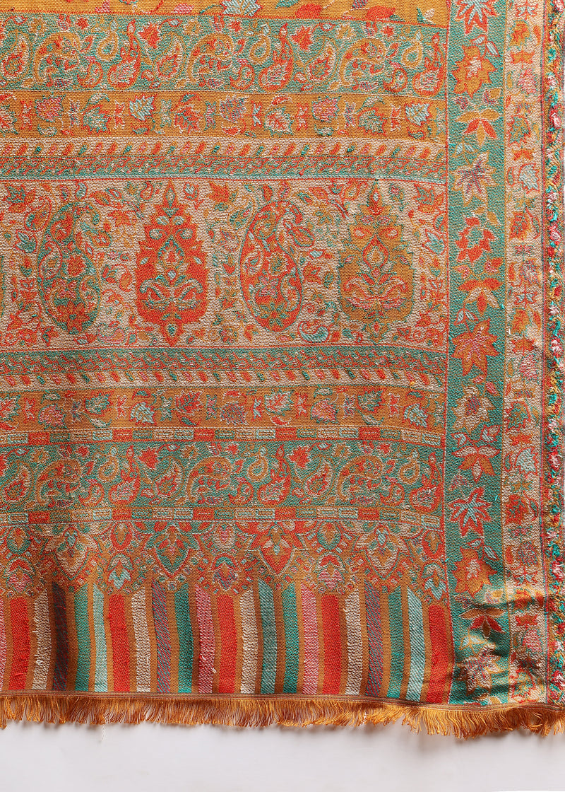 Firosh Men Faux Pashmina Kani Kashmiri Shawl