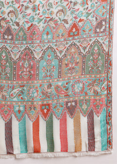 Firosh Men Faux Pashmina Kani Kashmiri Shawl