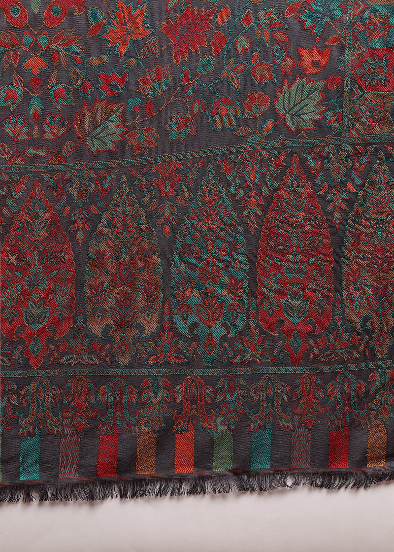 Firosh Men Faux Pashmina Kani Kashmiri Shawl