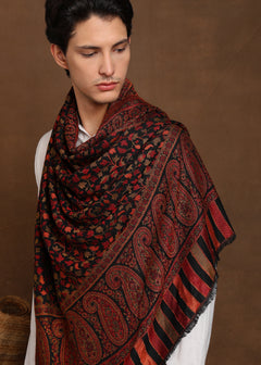 Firosh Men Faux Pashmina Kani Kashmiri Shawl