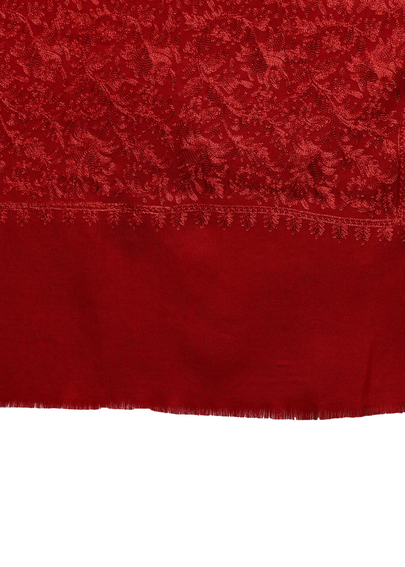 Firosh Women Border Embroidered Shawl